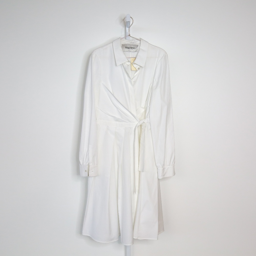Valentino Long Sleeve Tie Dress